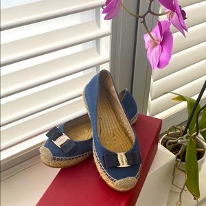Salvatore Ferragamo Blue Espadrilles